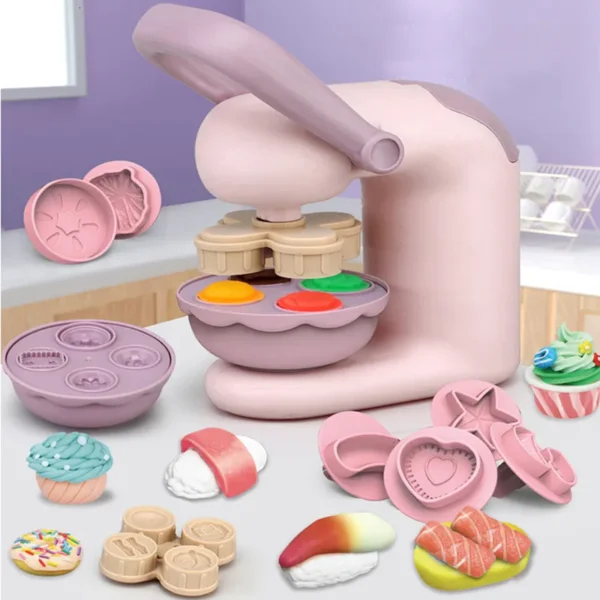 Playdough Set,Playdough Tools,Playdough Ice Cream Set with 28 PCS Play Dough Accessories and Play Clay Sets with 12 Colors Dough for 3 4 5 6 Years Old Boys and Girls Birthday Gift