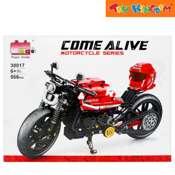 566 PCS Building Block Racing Bike Toy An Educational Gift For Kids