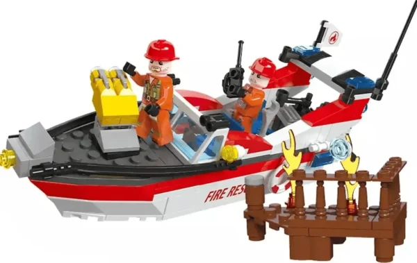 Building Blocks Jie Star Fireboat 200 Pieces - Image 2