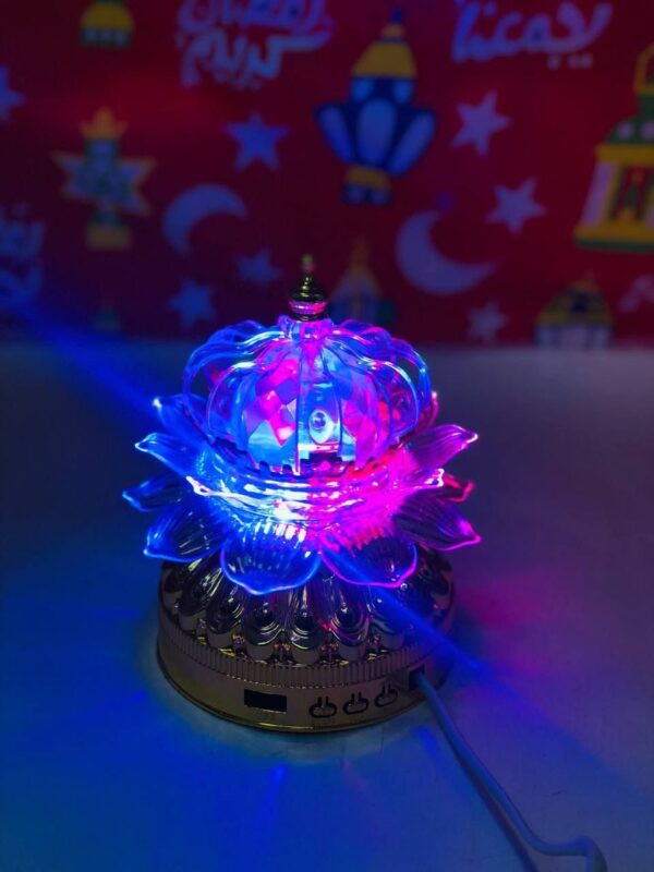 Crystal Magic Ball Disco Party Light Auto Rotating Led Stage Light for Christmas Wedding Party Show Decor