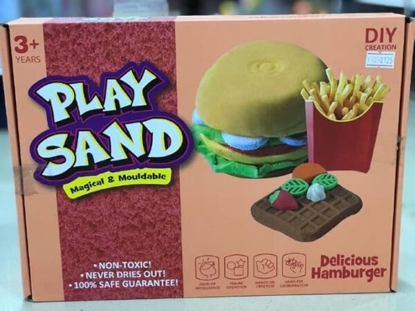 Play Sand | Magical & Moldable |Delecious Hamburger Red