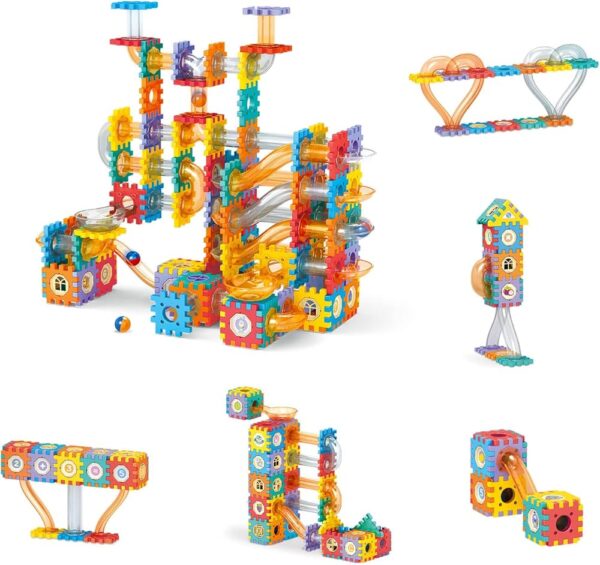 Marble Run Race Track Building Blocks STEM Building Toys for Kids Ages 4-12, Early Educational & Learning Toys for Children's Day Gift 246 pcs