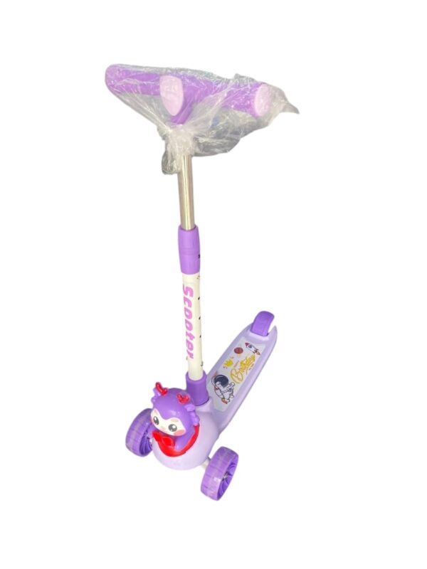 The Latest Sitting and Sliding  Scooter Fold-Able with Music Light (bink - blue -Purple ) - Image 2