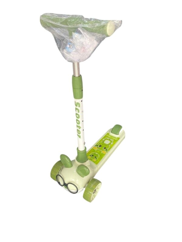 The Latest Sitting and Sliding Scooter Fold-Able with Music Light (bink – green -Yellow ) - Image 2