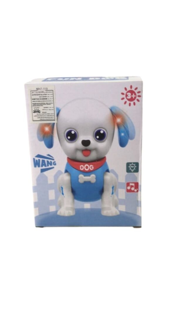 SPACE AGE Fun Dog, Music & Lighting Feature,Jump and Walk,Movable Ears, Fantastic Puppy,Battery Operated Toy for Animal and Pet Loving Boys & Girls