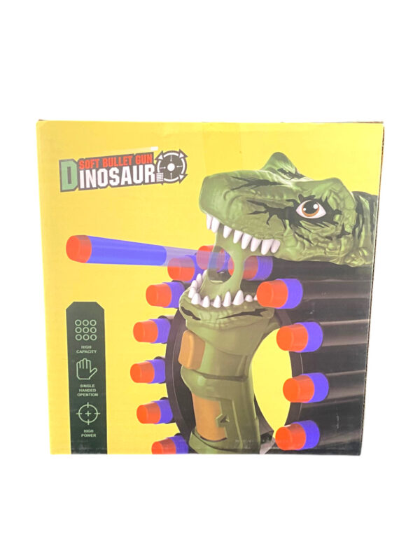 Oski Dinosaur Toy Gun for Nerf Bullets, Automatic Submachine Gun