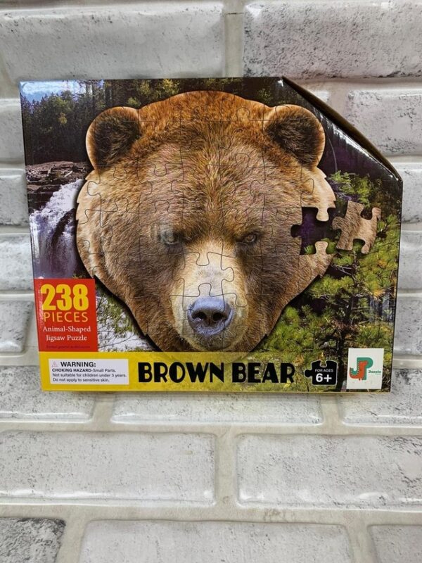 Puzzle 238 pieces Brown Bear Head Theme