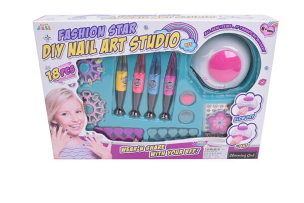 DIY Nail Art Studio Manicure Set with Nail Dryer