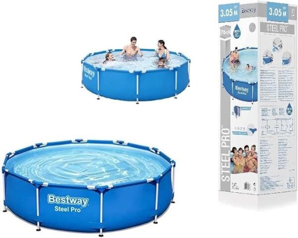Bestway Steel Pro frame pool without pump, round, 40 x 76cm pool