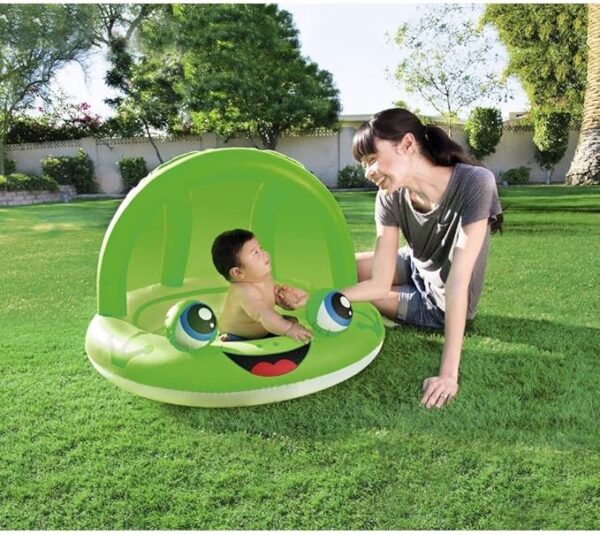 Bestway Shaded Play Pool  Paddling Pool with Sun Canopy 97 x 66 cm Assorted Colours - Image 2