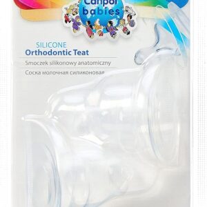 Canpol babies Silicon Orthodontic Teat Fast for Narrow Neck Bottle 2 pcs
