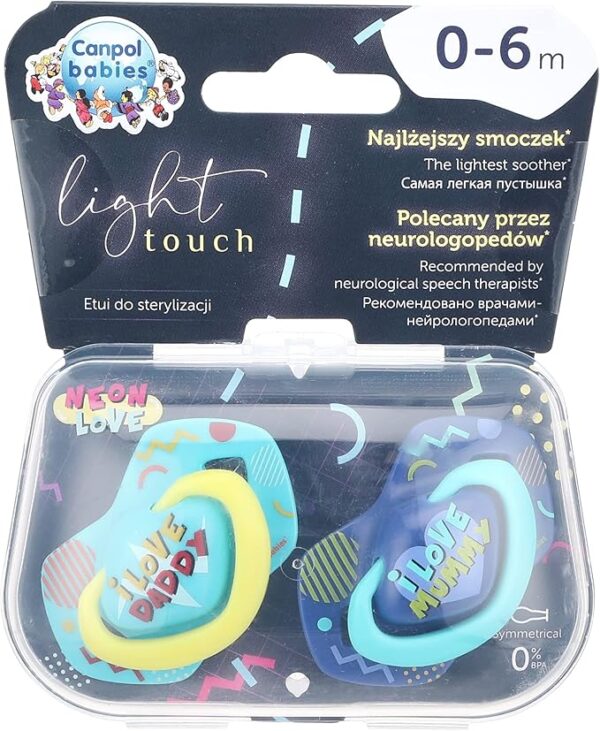 Canpol Babies  LightTouch Symmetric Shape Silicon 2pcs