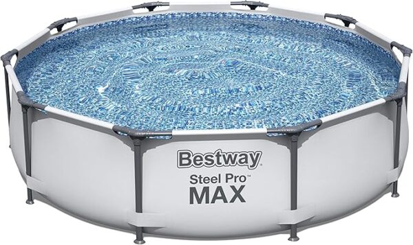 Bestway  Steel Pro MAX Above Ground Swimming Pool, 10ft x 30in, Gray, Frame Pool(Pool Only) - Image 3